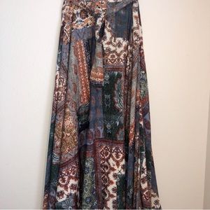 Cupio Boho Patchwork Maxi Skirt